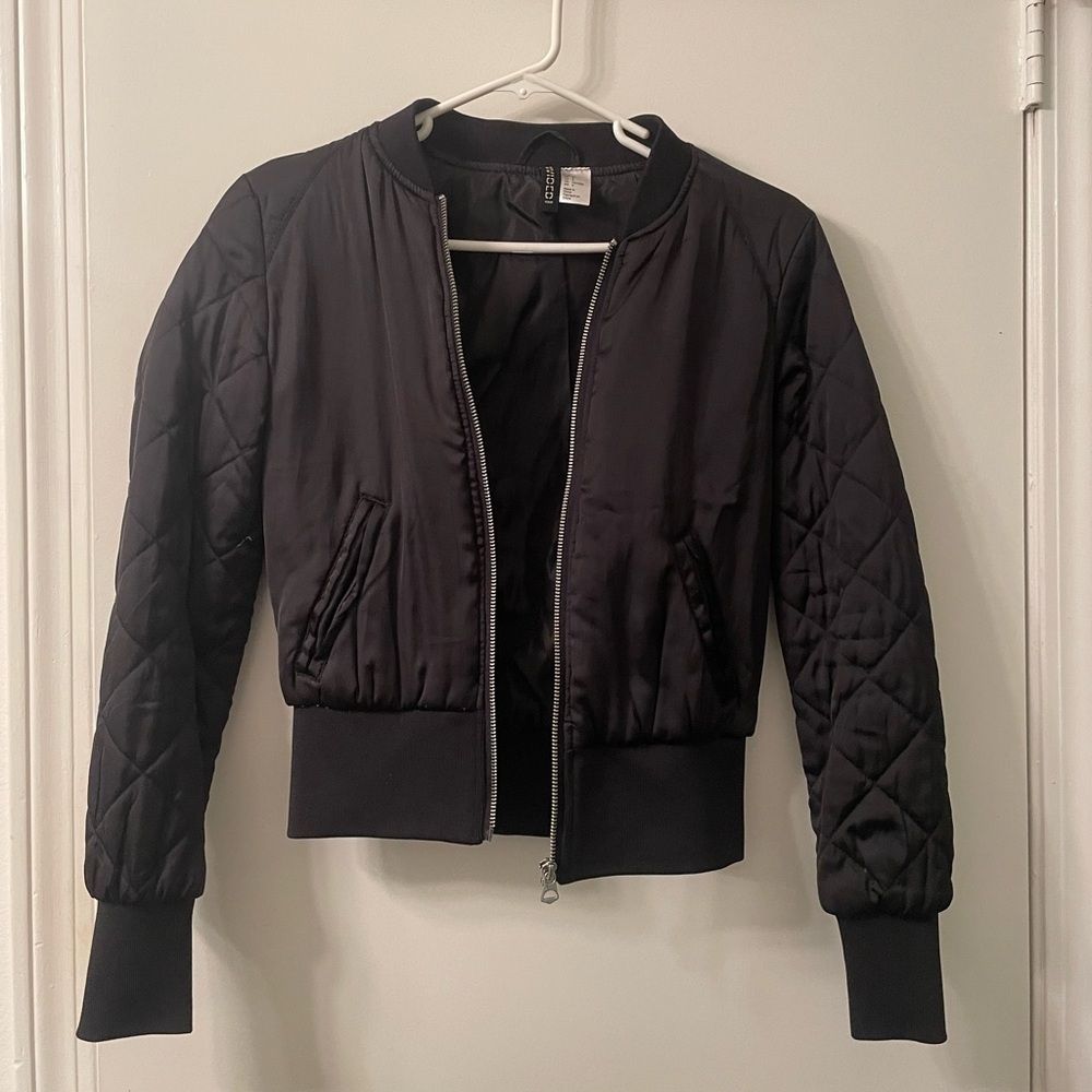 H&M Black Bomber Jacket